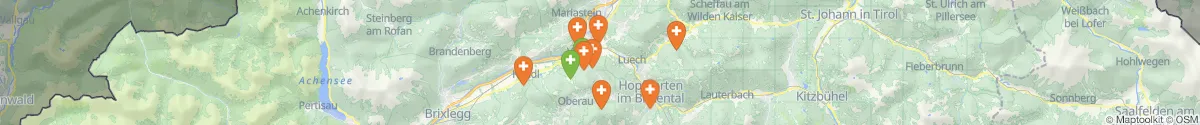 Map view for Pharmacies emergency services nearby Wörgl (Kufstein, Tirol)